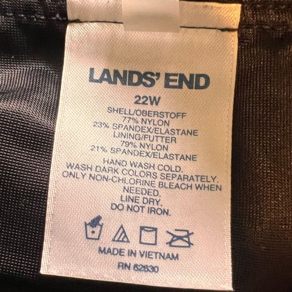 Lands End High Rise Swim Bottoms - Picture 2 of 3